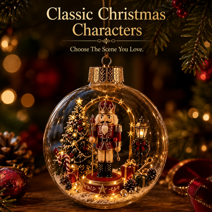🔥 LIMITED-TIME 50% OFF 🔥 🎄 3D Miniature Christmas Globe Hanging Ornaments – 8 Collectible Scenes ✨