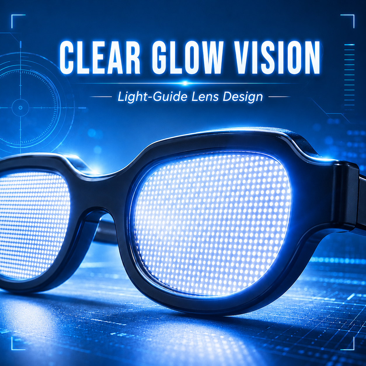 🕶️ Cyber Detective Touch LED Light Up Glasses Anime Cosplay Party Eyewear 🔍
