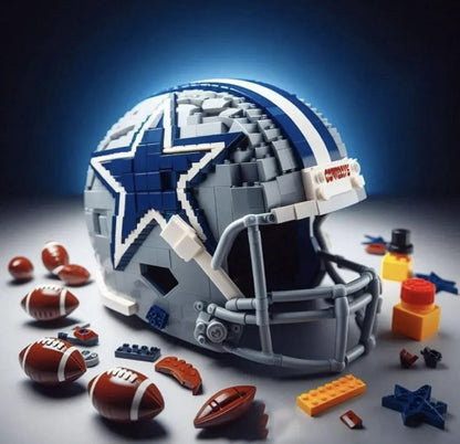 🏈 Football Helmet Building Blocks – 300+ Piece Collectible Model Kit 🎁