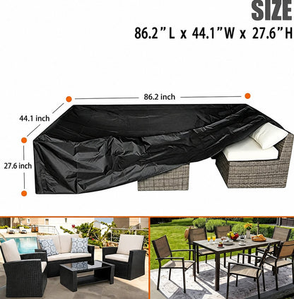 🛋️ All-Weather Waterproof Patio Sofa Cover