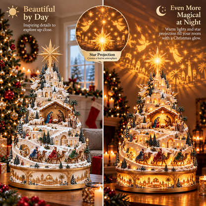 ✝️🎄 Bethlehem Village Glow™ | Lighted Nativity Christmas Centerpiece