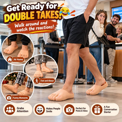 😂 50% OFF Realistic Giant Toe Slippers – The Funniest Gift Ever!