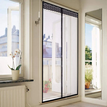 🧲 Magnetic Mosquito Screen Door – Hands-Free Auto-Close Mesh Curtain 🌿
