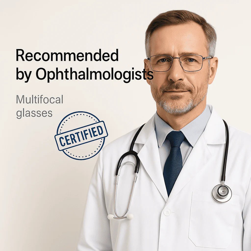 👓 VisionSync Multifocal Glasses – Clear Vision Near & Far