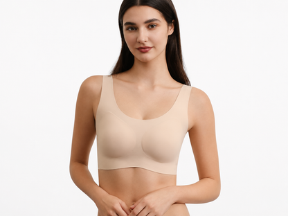 👙 Wireless Seamless Everyday Bra Bare Feel 3D Sculpted Contour Support Bra 🌸