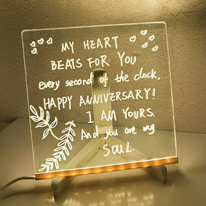 ⏳LAST DAY SALE 49% OFF !! 🎨LED Note Board🎁Buy 1 Get 7 Colour Pens For Free