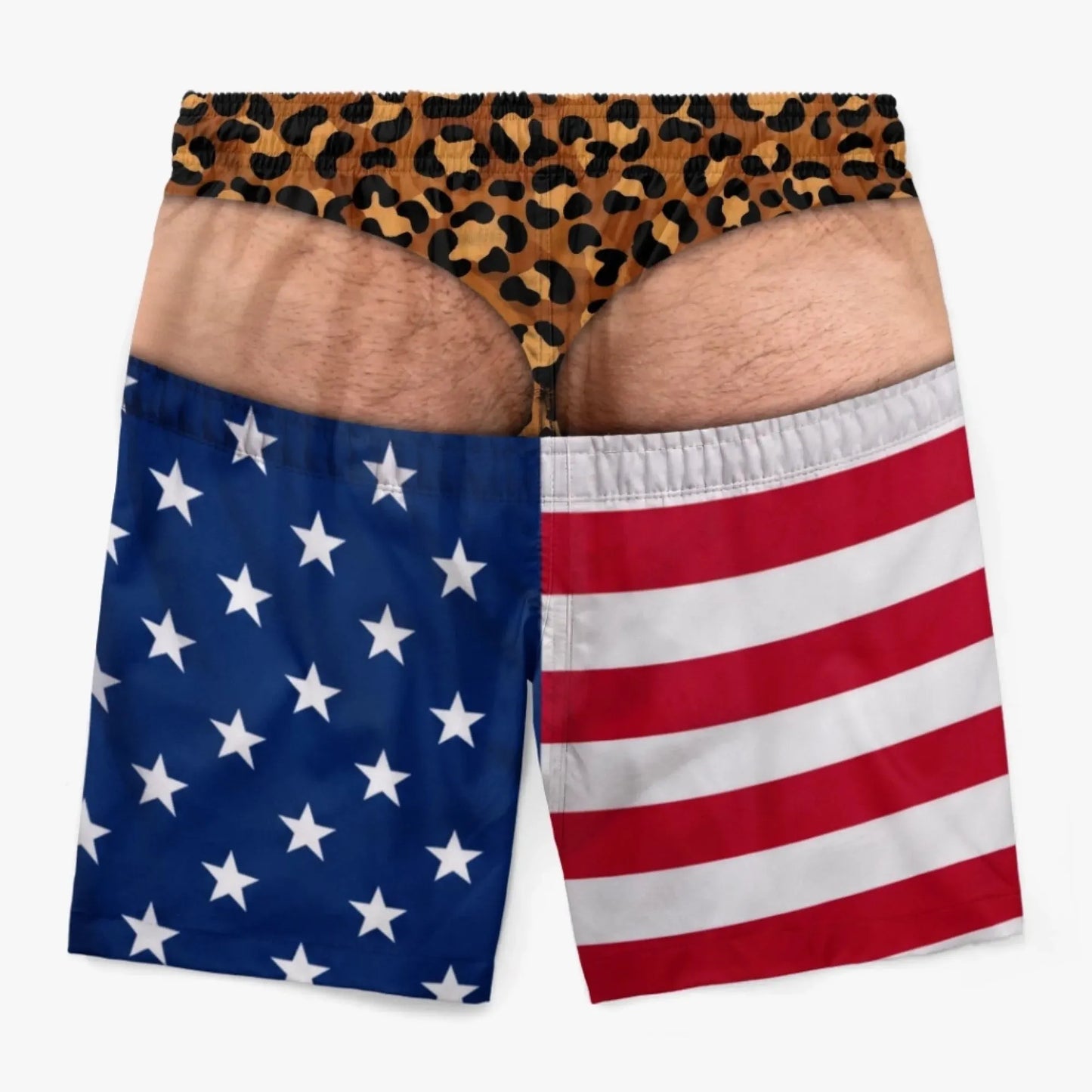 😂Funny Patriotic “Wide Load” Men’s Swim Trunks🍻