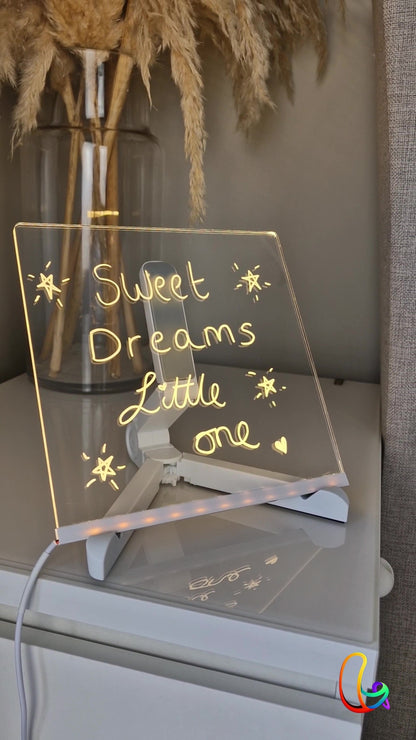 ⏳LAST DAY SALE 49% OFF !! 🎨LED Note Board🎁Buy 1 Get 7 Colour Pens For Free