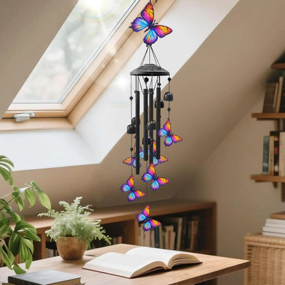 🔥2026 Spring Hot Sale🔥-🐦Vintage Colorful Hummingbird Wind Chime with Metal Tubes and Bells