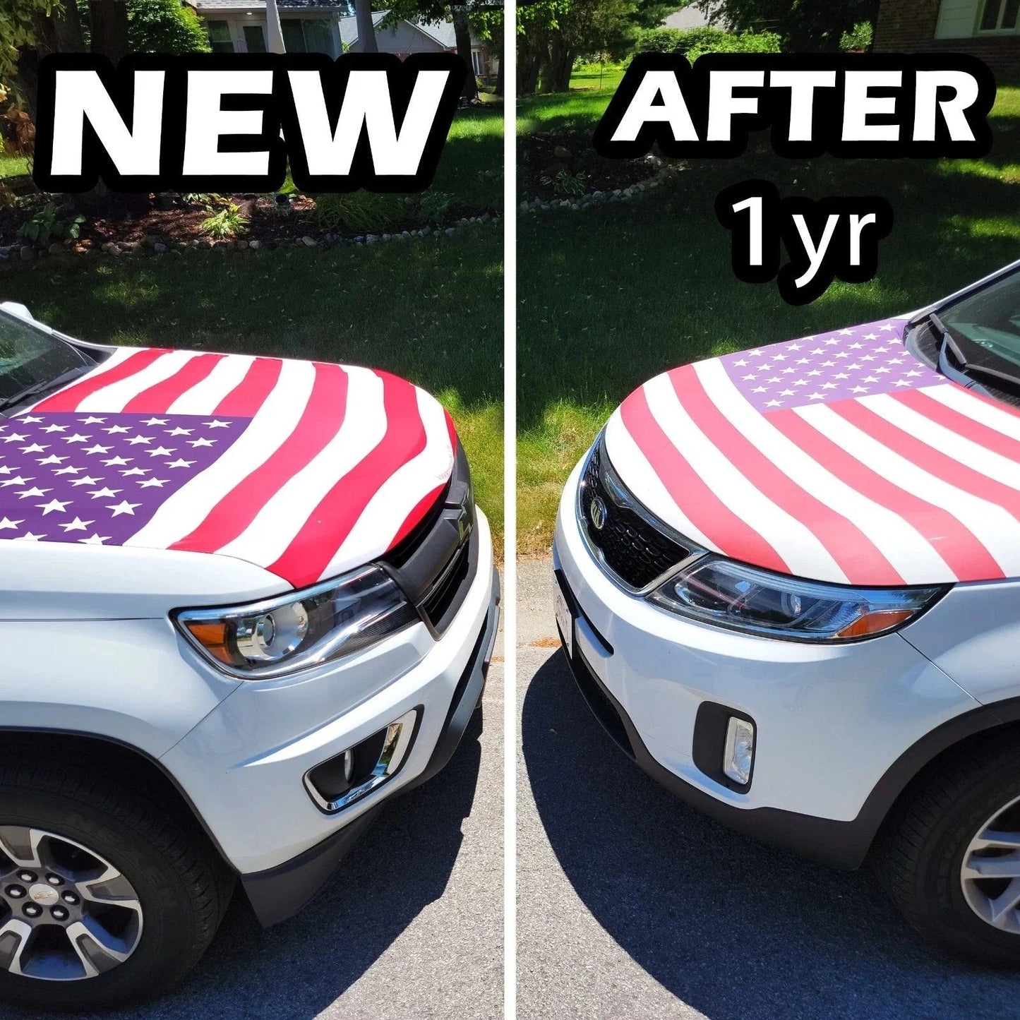 🎉4th Of July Flash Sale 65K+🔥American Car Hood Flag🦅No Glue No Tools🚗 Install in 1 Minute