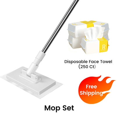 🏆 LAST DAY! 50% OFF 🌿💦 Disposable dust mop with 4 reusable covers 🧹✨