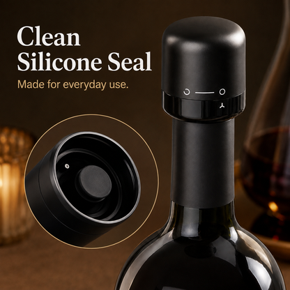 🍷 Twist-Lock Wine & Champagne Stopper with Food-Grade Silicone 🥂