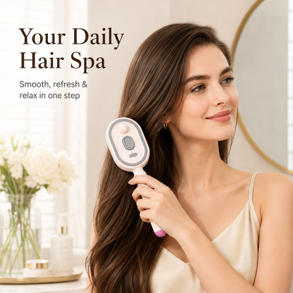💆‍♀️ 3-in-1 Electric Spray Massage Comb – Scalp Spa Hair Brush