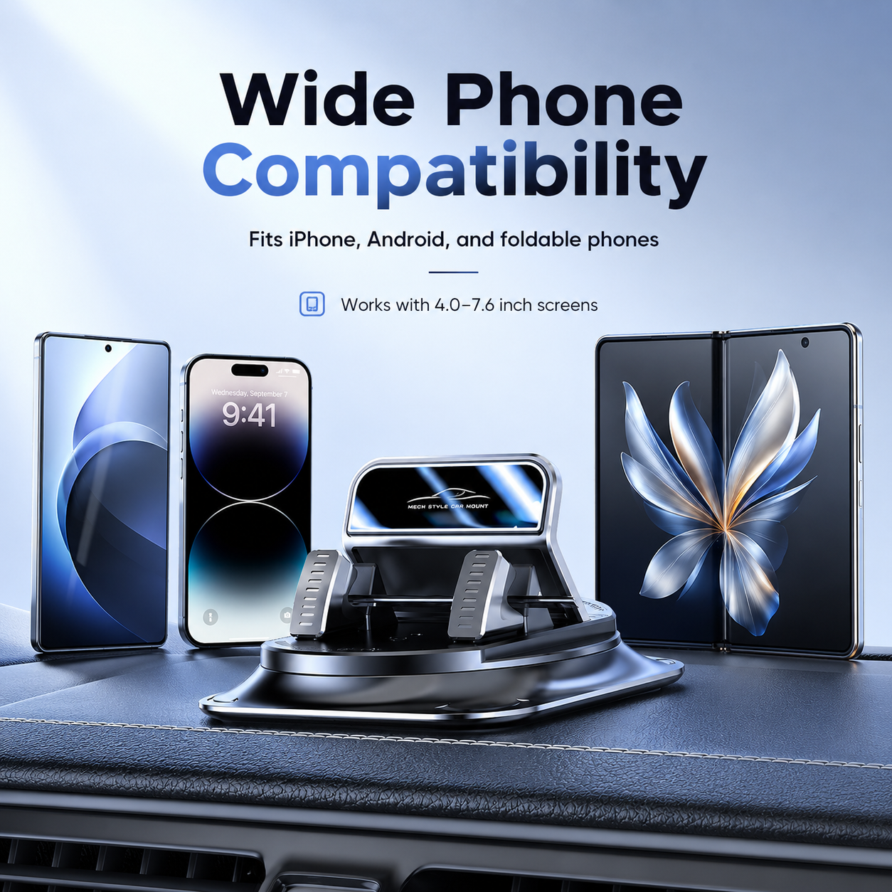 🔥 Best Seller | 360° Anti-Shake Car Mount - Rock-Solid 🚗