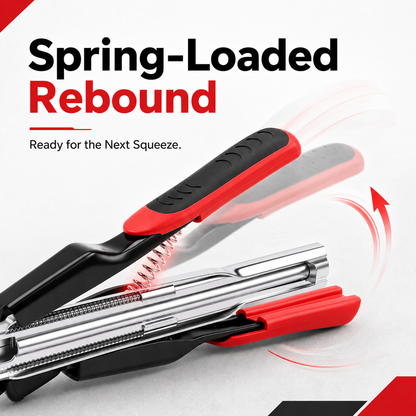⚙️ Automatic Spring Loaded Hog Ring Pliers Kit with 2500 Rings 🛠️