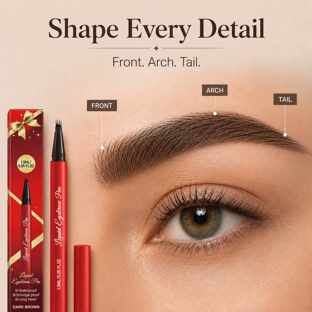 ✨ 4D Microblading Brow Pen – Natural Brows in Seconds 👁️ Waterproof