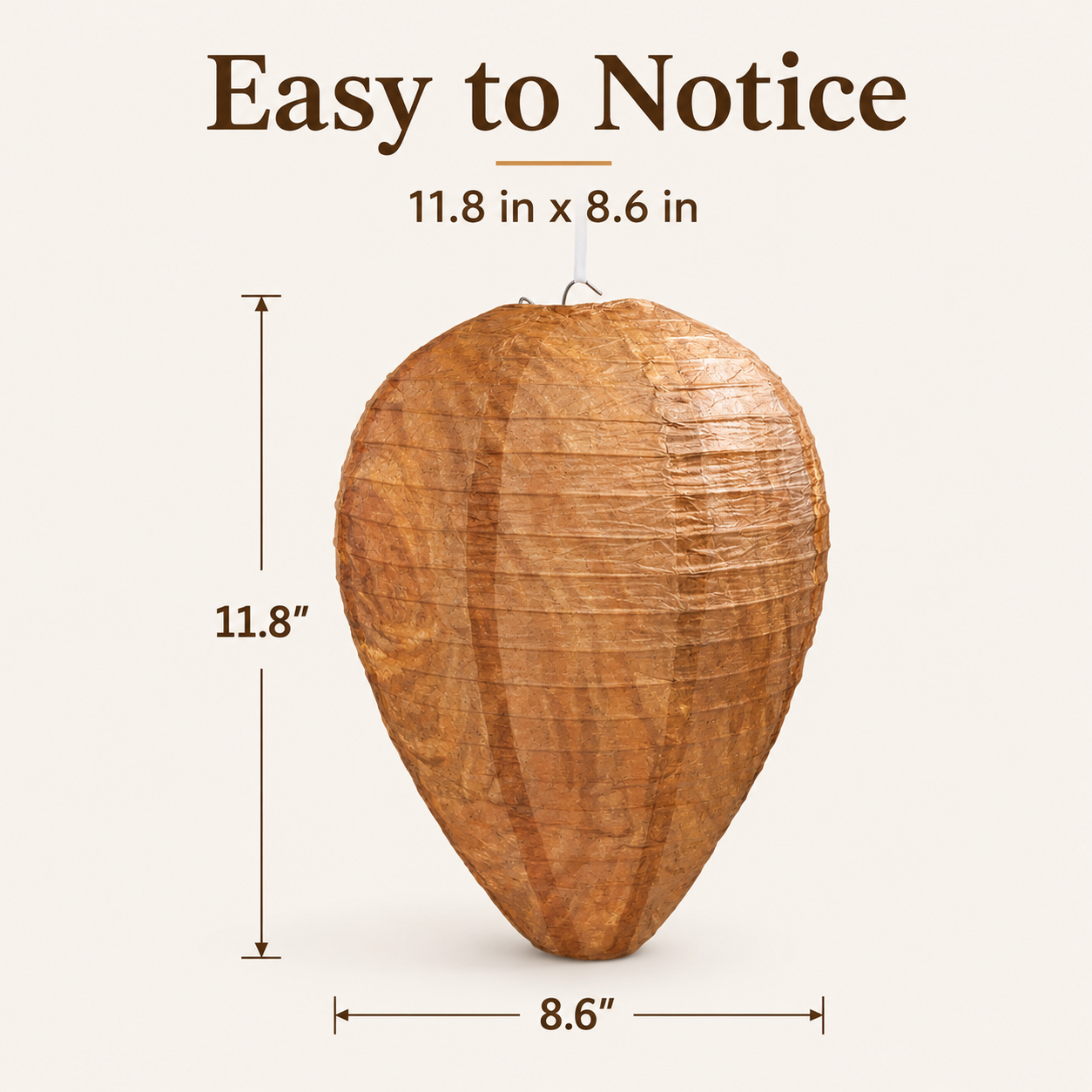 Wasp Nest Decoy 🐝 Natural Outdoor Repellent