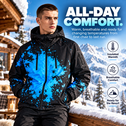 ❄️ Thermochromic Color-Changing Winter Jacket – Temperature-Reactive Ski & Snowboard Coat