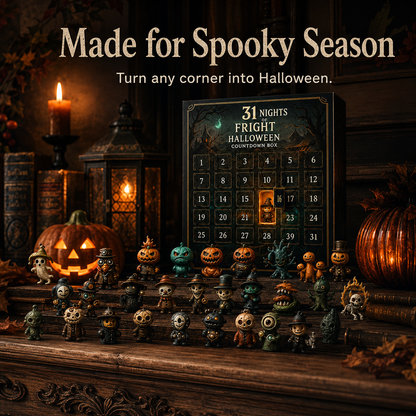 🎃 Halloween Advent Calendar Countdown Box with Collectible Figures 👻