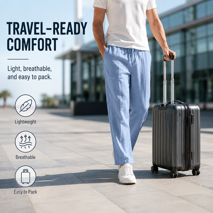 👖 Ultra-Comfort™ Men's Lightweight Casual Pants | Breathable & Stretch 🌬️