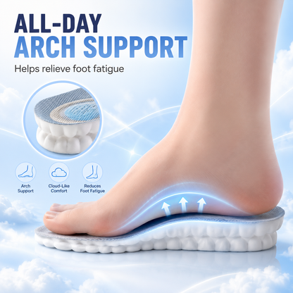 ☁️ 4D Cloud Technology Ultra Comfort Insoles