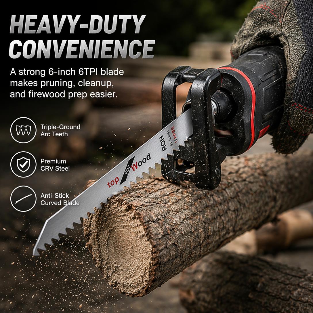🪚 Heavy Duty Forged Pruning Saw – Cut Branches Faster With Less Effort 🌿