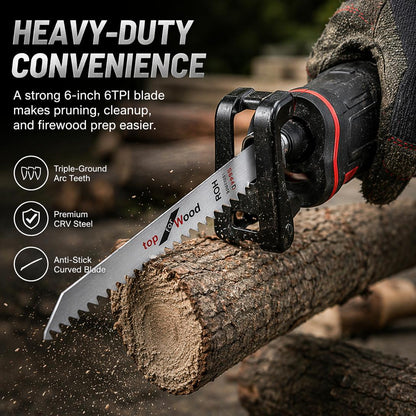 🪚 Heavy Duty Forged Pruning Saw – Cut Branches Faster With Less Effort 🌿