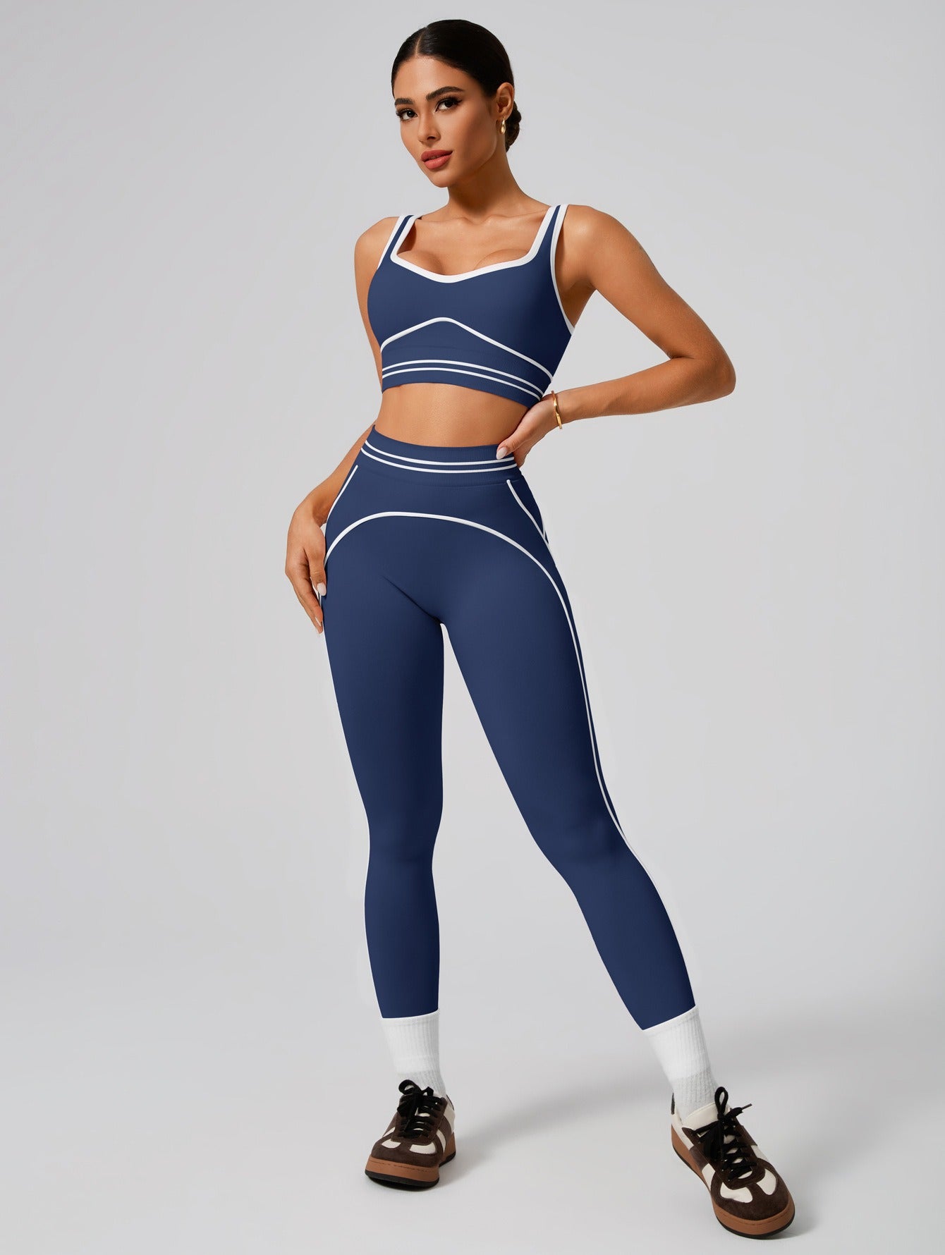 💗 Sculpt Seamless High-Waist Set | Butt Lift Gym Outfit ✨ | Squat Proof Workout Wear