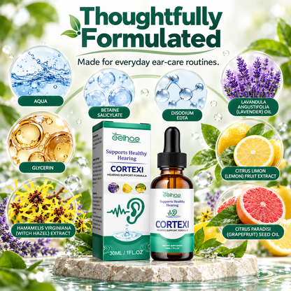 🌿 Natural Botanical Ear Care Drops with Witch Hazel & Lavender for Hygiene 💧