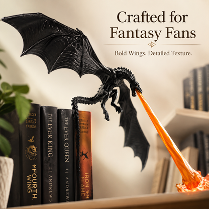 🚚 Buy 2 Get Free Shipping 🚚 🐉 3D Dragon Flame Bookshelf Nook Light 📚