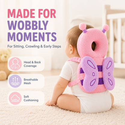 👶 Baby Head Protection Cushion Pad Toddler Walking Crawling Safety Pillow 🦋