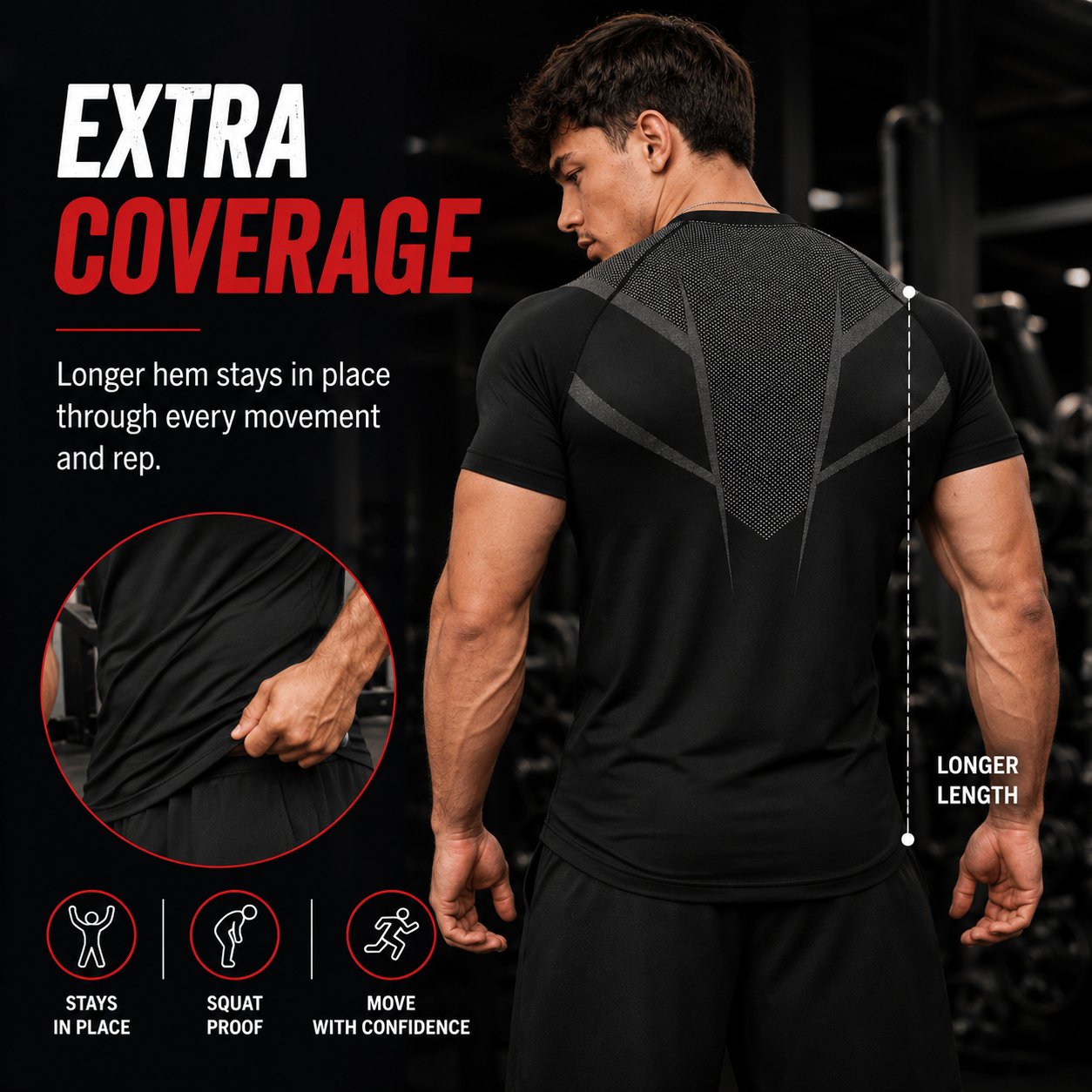 💪 Men's Athletic Compression T-Shirt – Quick-Dry Breathable Gym Tee🏋️‍♂️