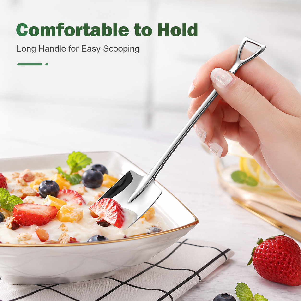 🍨Creative Shovel-Shaped Stainless Steel Spoon 🍨✨
