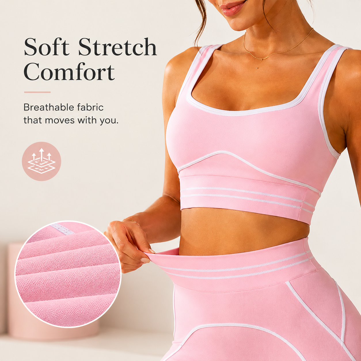 💗 Sculpt Seamless High-Waist Set | Butt Lift Gym Outfit ✨ | Squat Proof Workout Wear