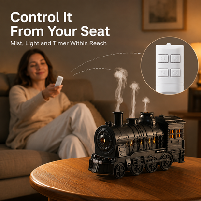 🚚 FREE SHIPPING | Vintage Steam Train Aroma Oil Diffuser & Humidifier 🚂♨️