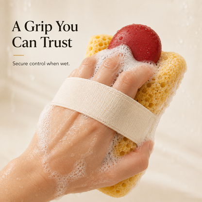 🧼 Rich Lather Soap Pocket Sponge | Non-Slip Shower Essential 🫧
