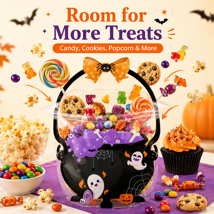 🎃 50-Piece Resealable Halloween Treat Bags with Handles for Candy 🍬