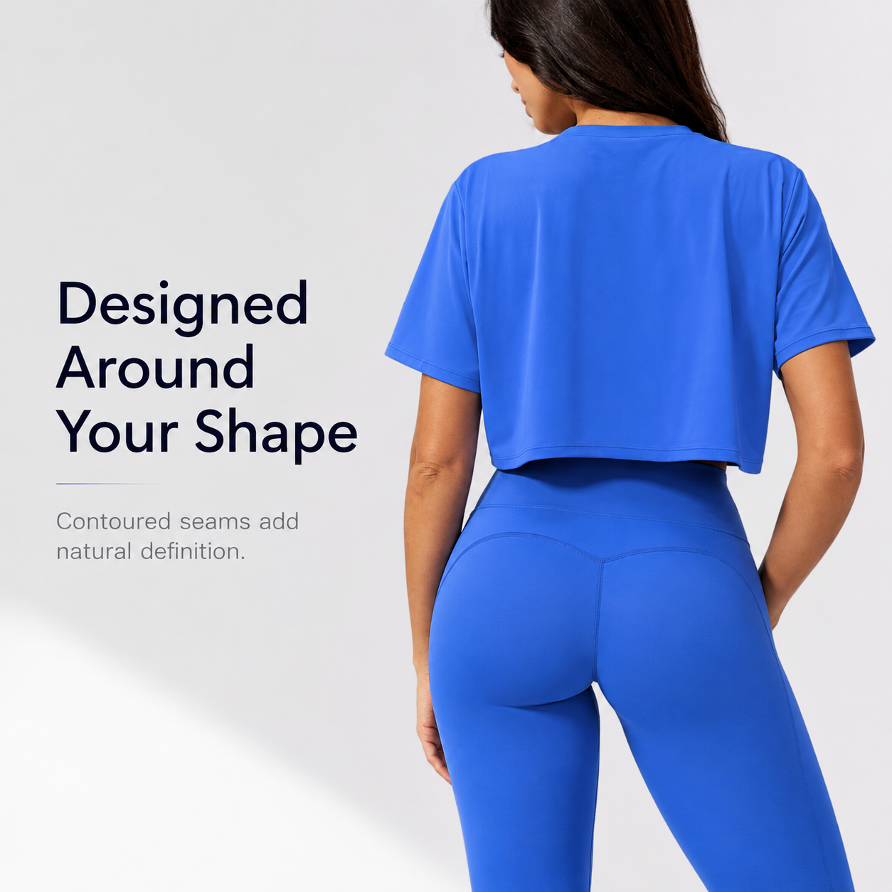 🌸 Women's 2-Piece Activewear Set: Cropped Tee & High-Waisted Flared Pants 🧘‍♀️
