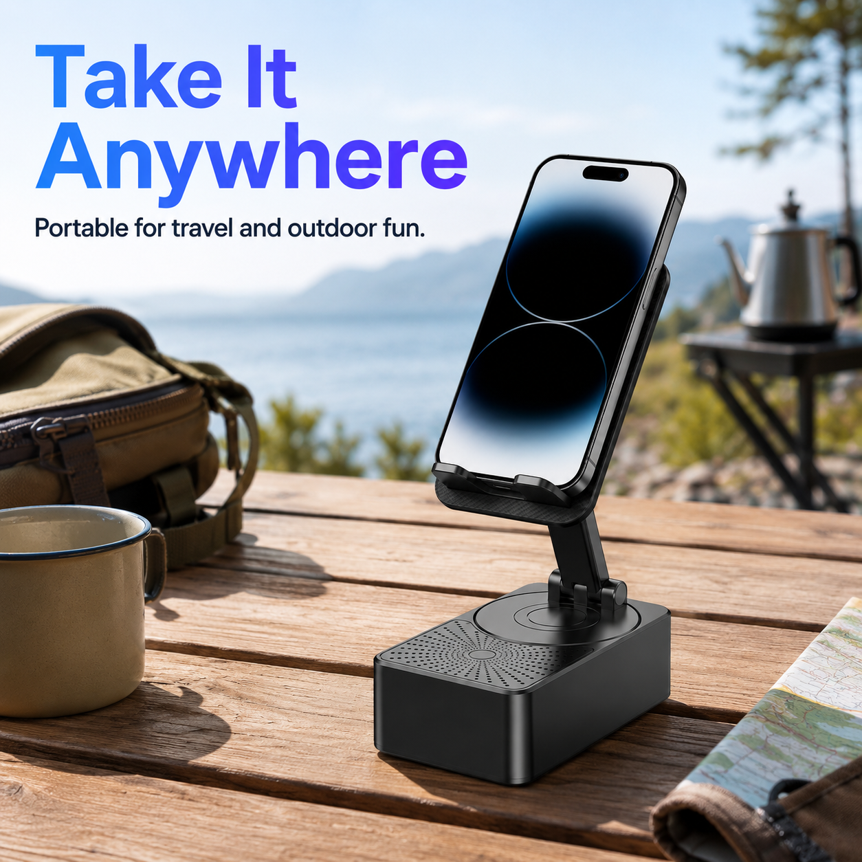 📱 5-in-1 Phone Speaker Stand