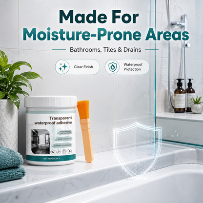 💧 Clear Transparent Waterproof Coating & Brush Sealant Kit 🖌️