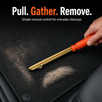 🐾 Reusable Manual Pet Hair Scraper Tool for Car Mats & Carpets 🧹