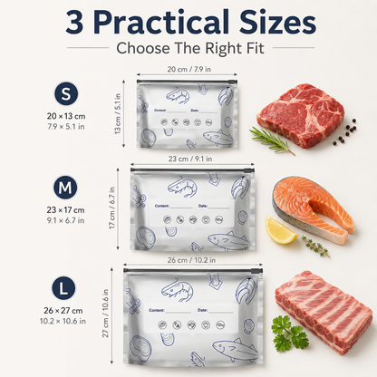 🥩 Premium Thickened Stand-Up Food Bags