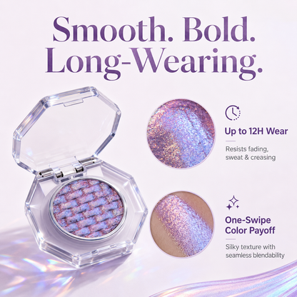 🔥 55% OFF Last Day ✨ Multi-Chrome Color-Shifting Eyeshadow 🌈 12H Iridescent Sparkle
