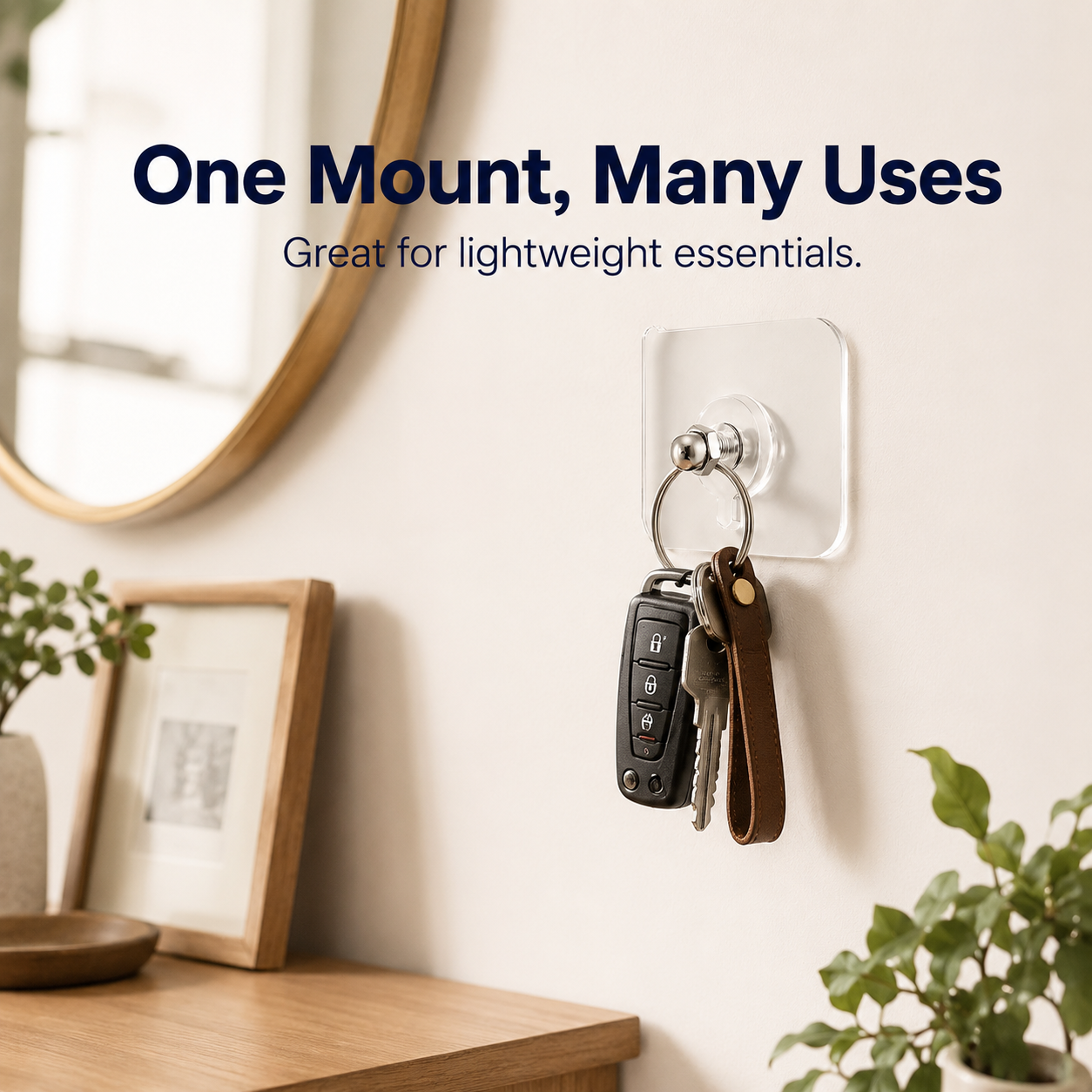 🔨 Self-Adhesive Threaded Wall Mount Screws for No-Drill Hanging 🔩