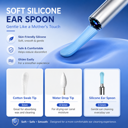 ⏰ 55% OFF Today | 👂1080P HD Wireless Ear Cleaner with Camera & Wi-Fi 📱
