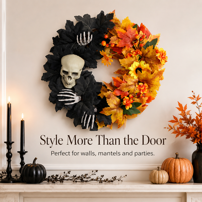 🎃 Spooky Halloween Front Door Wreath Collection for Holiday Decor 👻