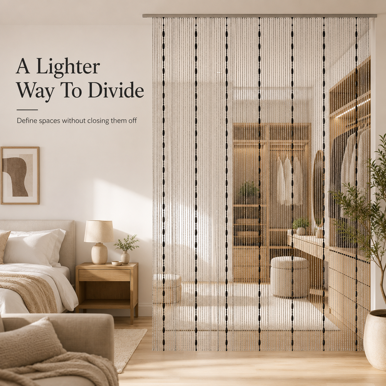 ✨ Elegant Beaded String Door Curtain 🚪