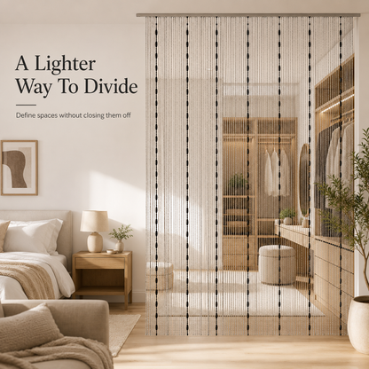 ✨ Elegant Beaded String Door Curtain 🚪
