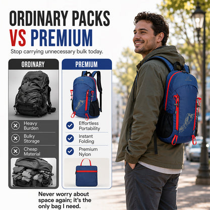 🎒 Ultralight Foldable Travel Backpack – 20–35L Water-Resistant Daypack