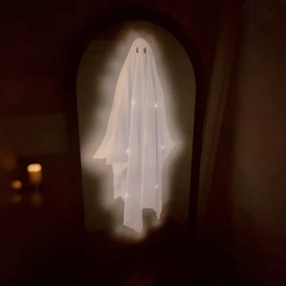 👻Halloween Magical Illusion Ghost Mirror with LED Backlit Ambient Night Light 👻🔮